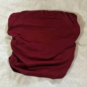 Elegant Burgundy Women's Tube Top